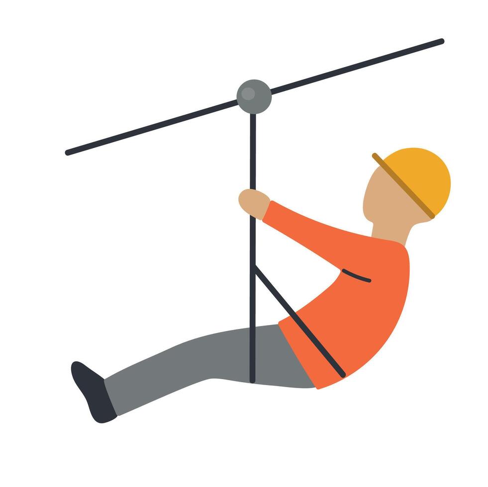 Zipline icon clipart avatar logotype isolated illustration vector