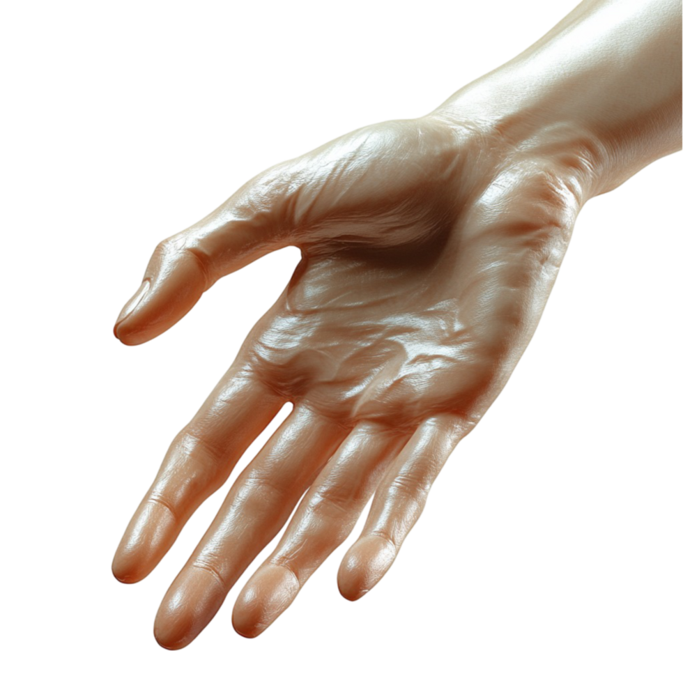 Glowing Hand with Sparkling Effects, 3D Illustration png