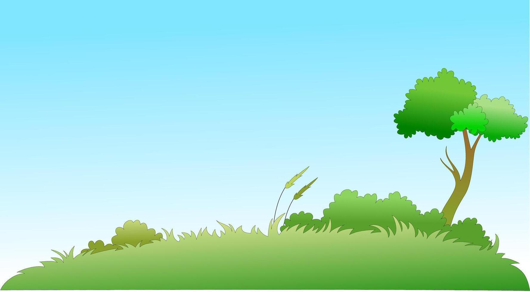 cartoon scenery background landscape vector