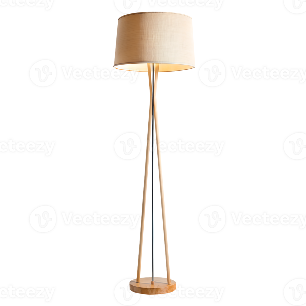minimalist floor lamp isolated on a transparent background png