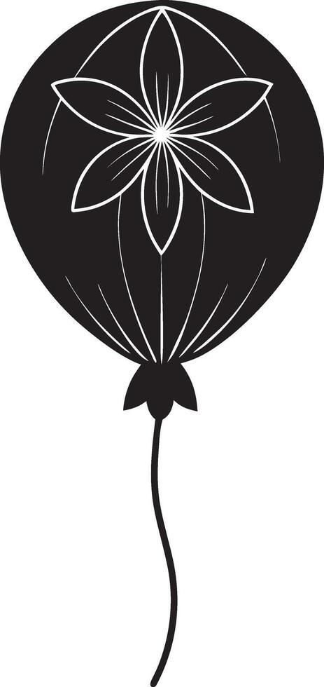 a black and white illustration of a flower vector