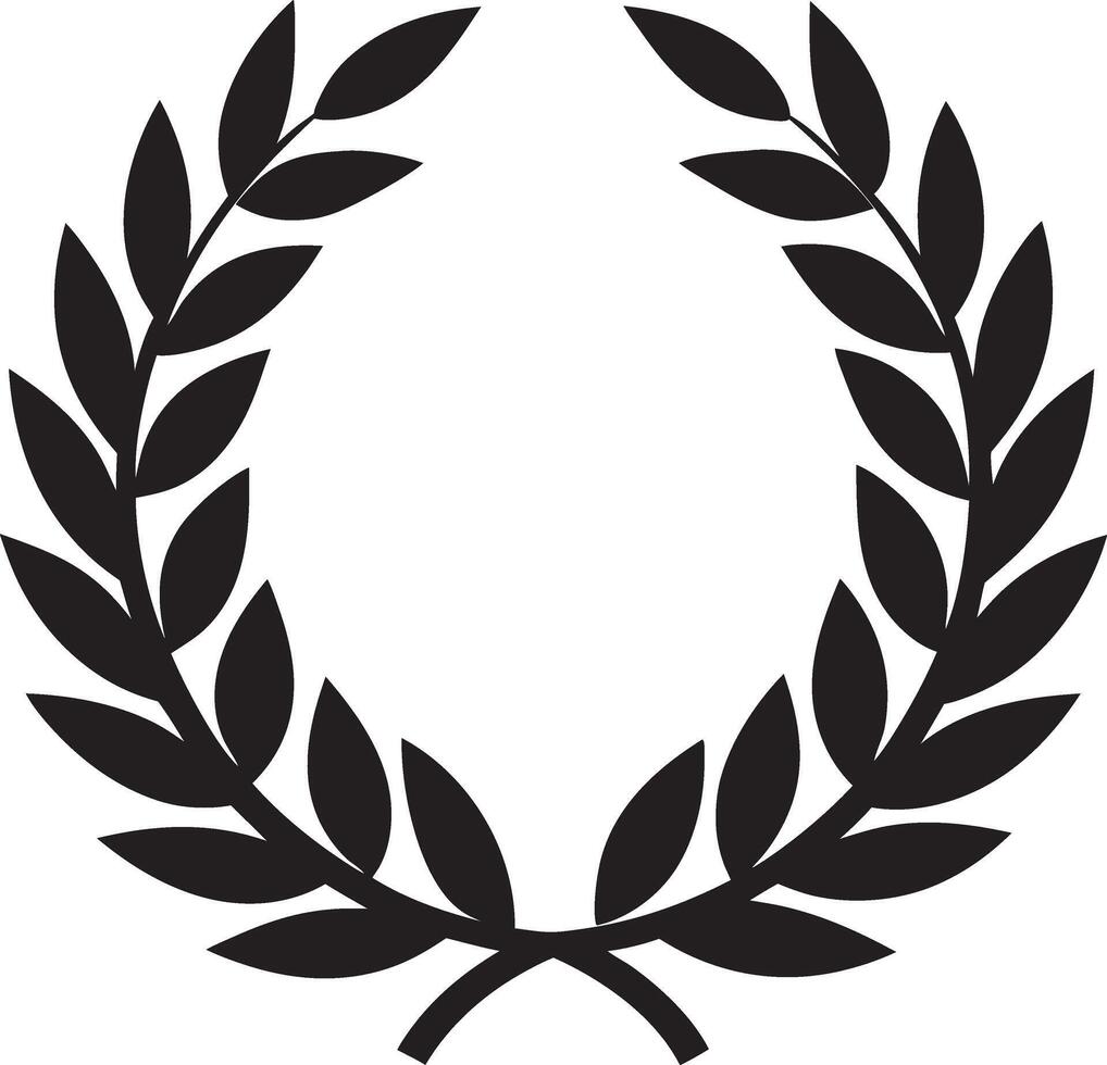a laurel wreath on a white background vector