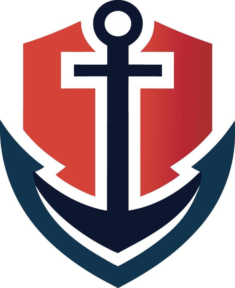 anchor logo illustration vector