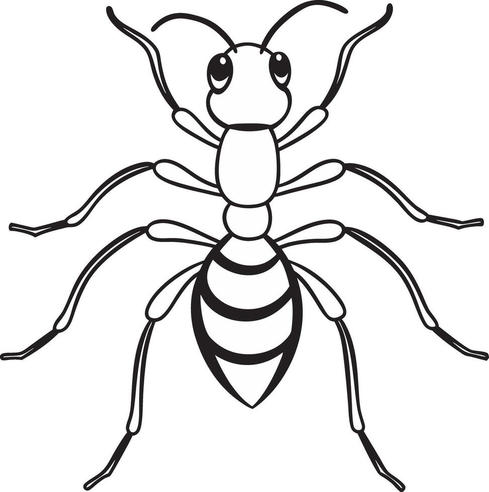 ant coloring pages free printable coloring pages for kids vector