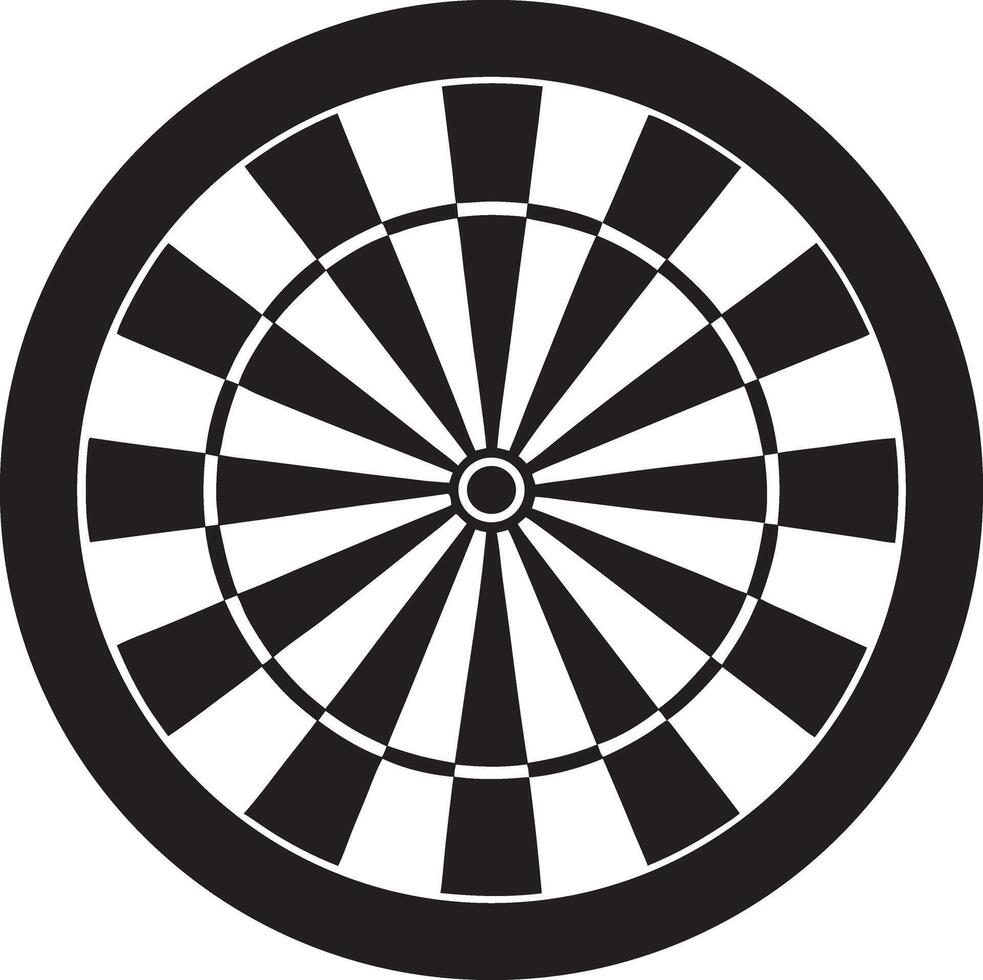 a dartboard with a target in the center vector