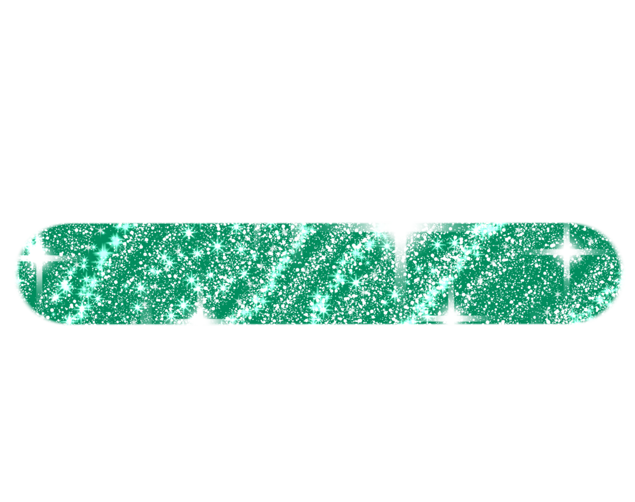 Minus mark in green and sparkling png