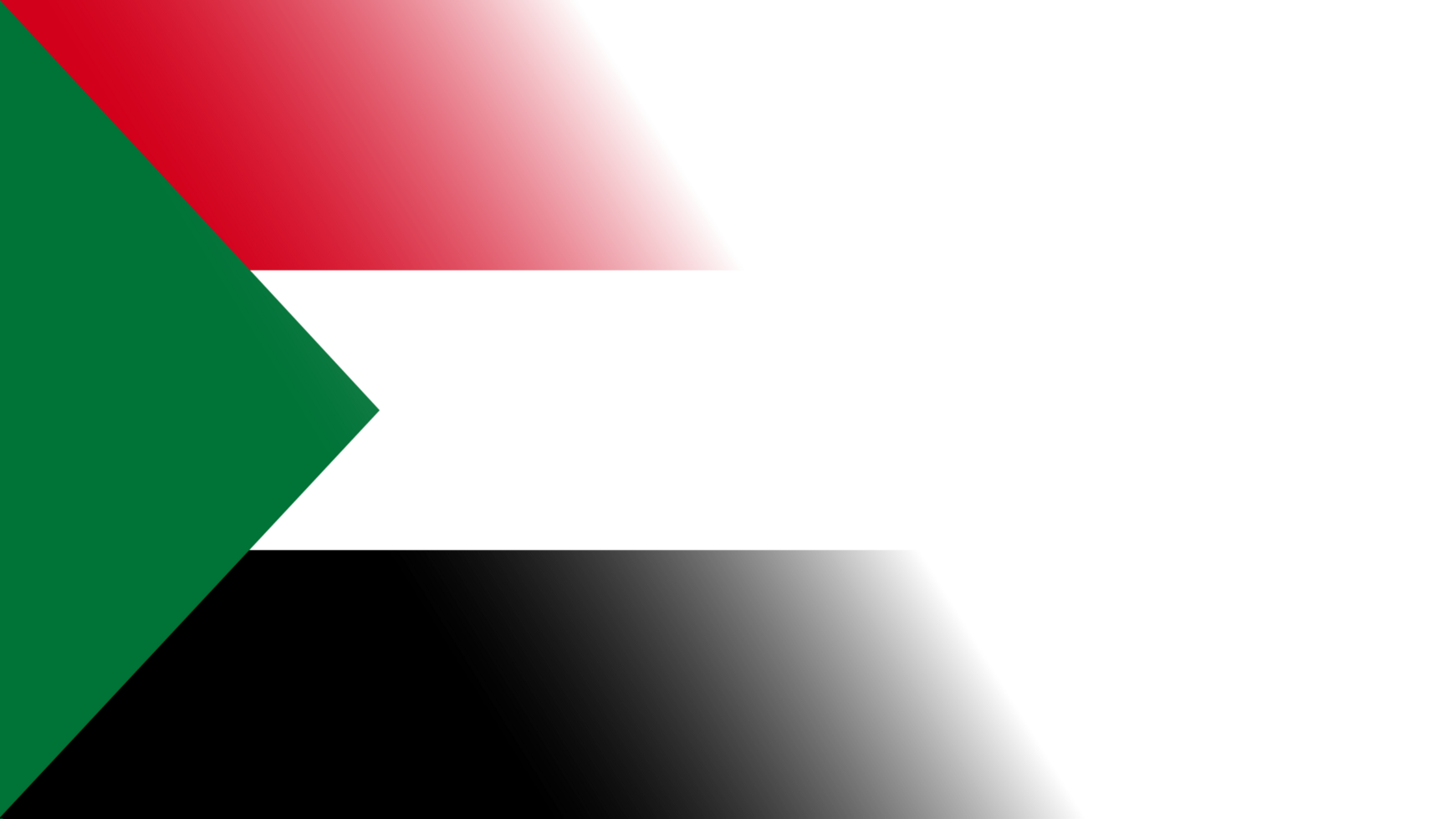 Transparent Sudan flag banner png