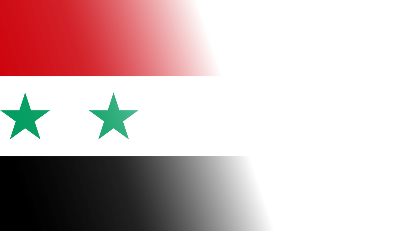 Transparent Syria flag banner png