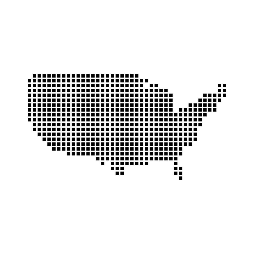 united states map icon vector
