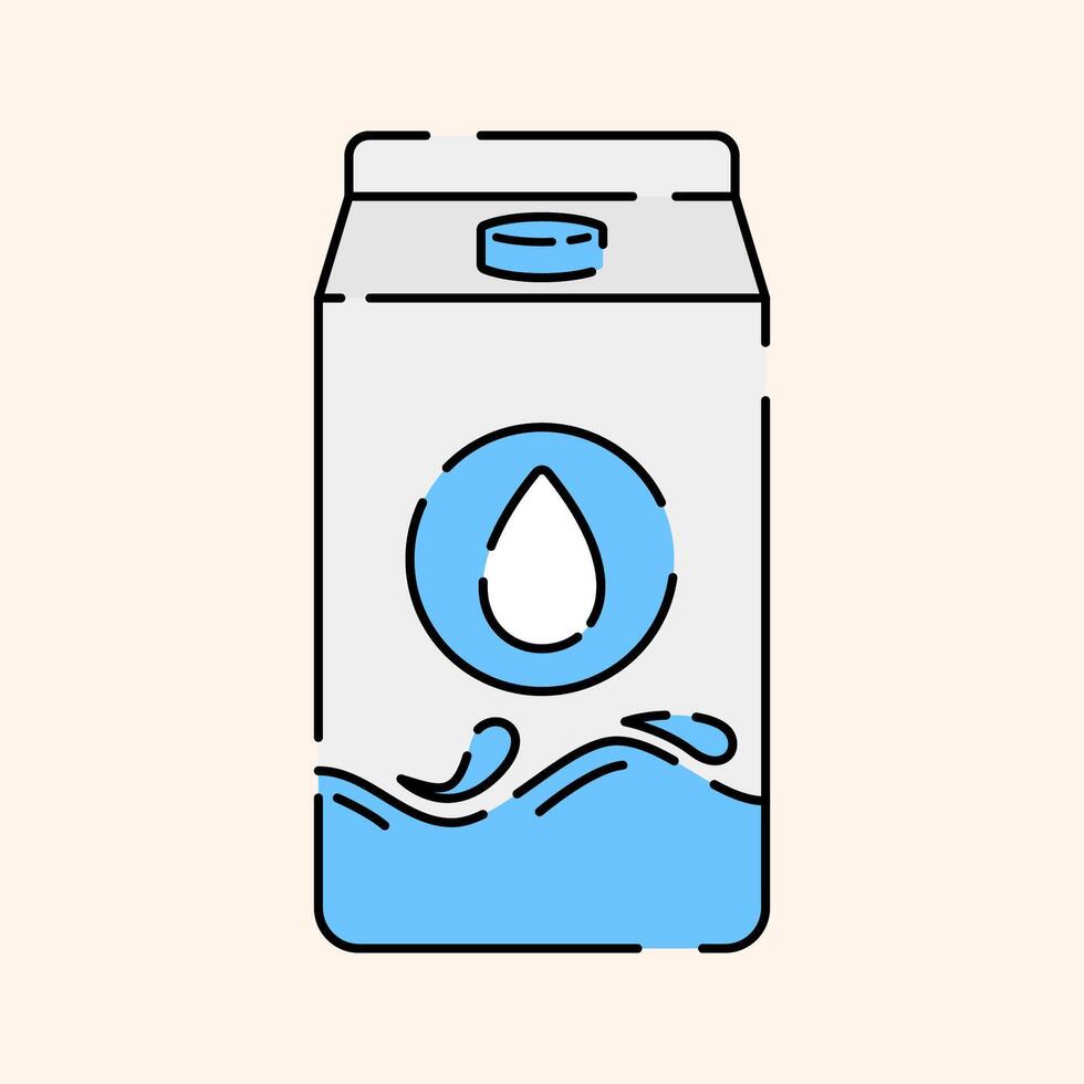 UHT Milk Icon Illustration vector