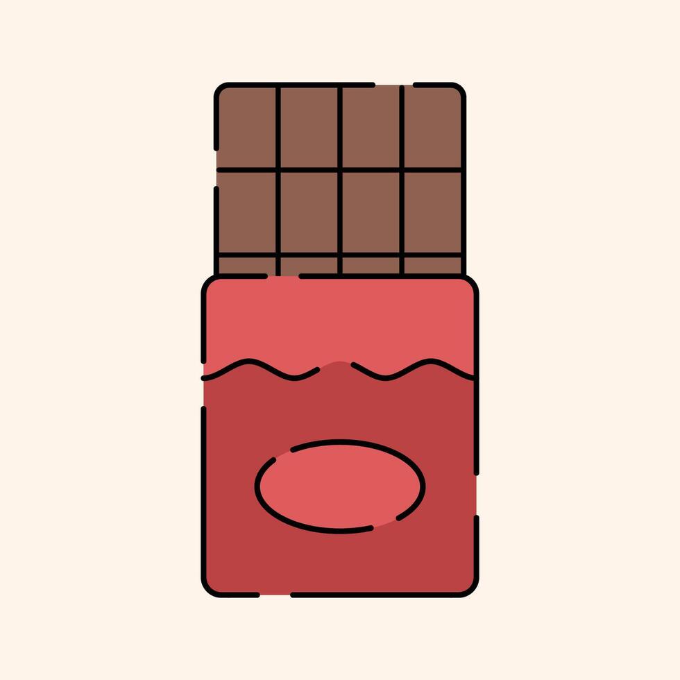 Chocolate Bar Icon Illustration vector