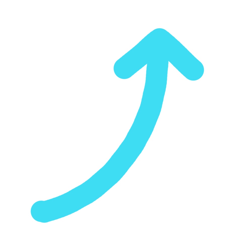 blue arrow cartoon png