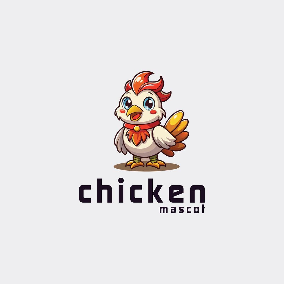 chicken logo with the title 'chicken logo' vector