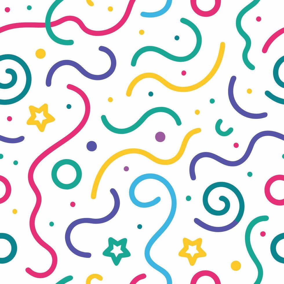 a colorful pattern with stars and stars vector