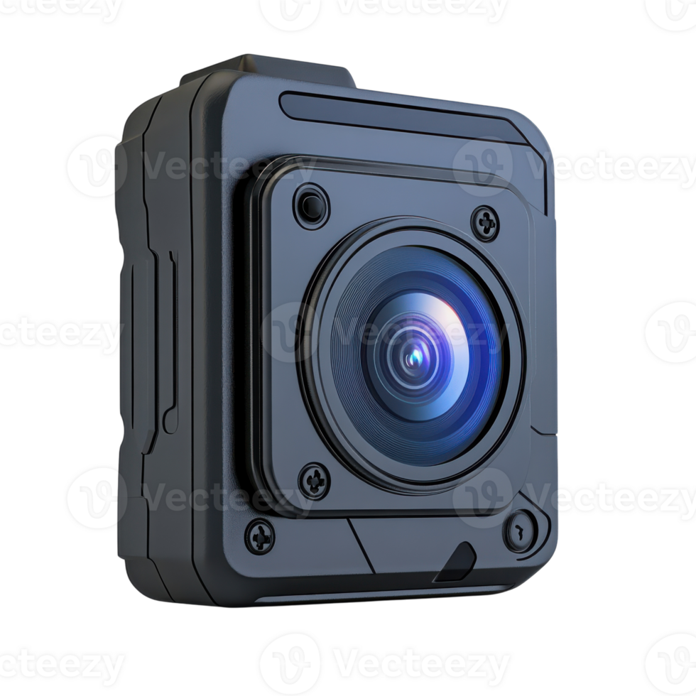 Body Camera Isolated for Law Enforcement and Security Use on Transparent Background png