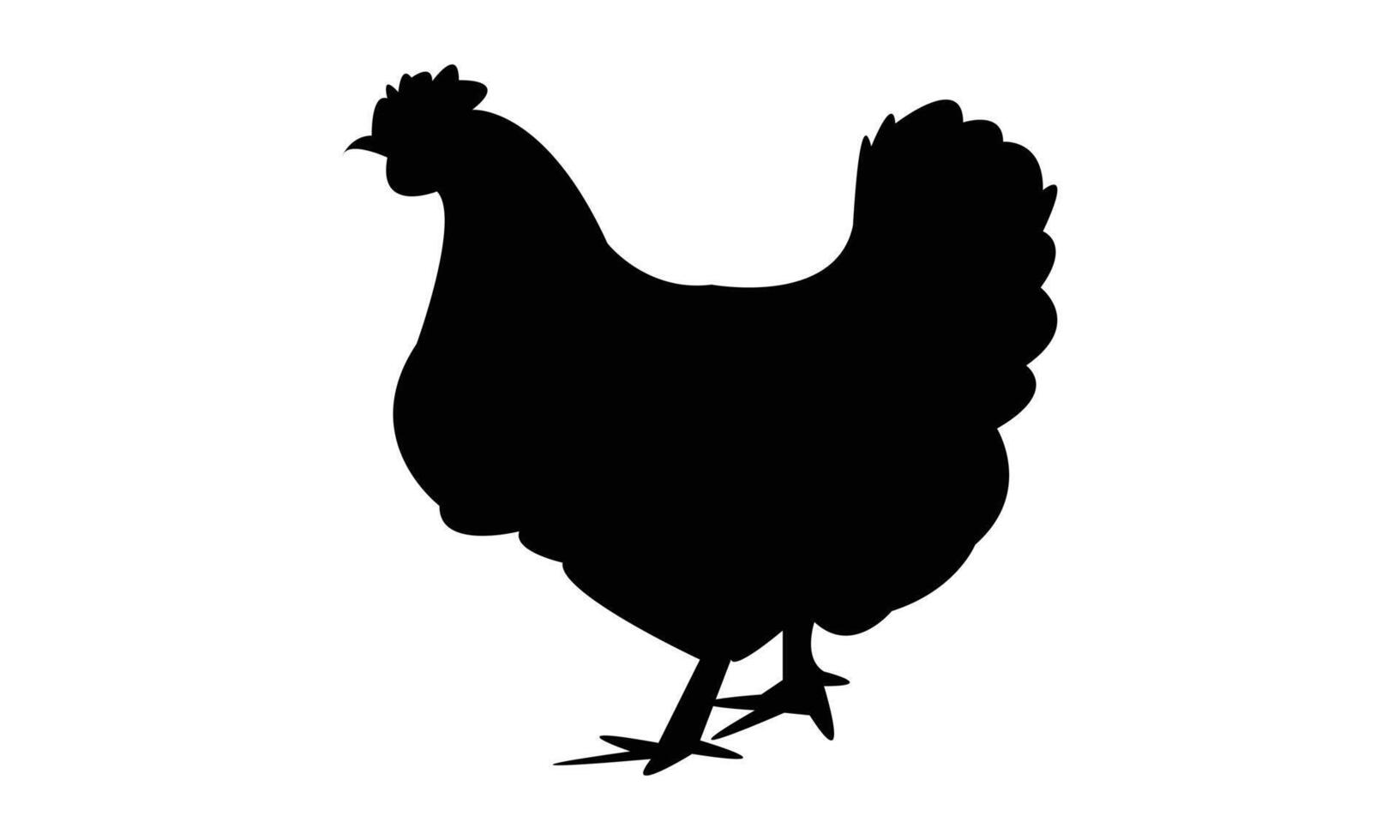 Hen Silhouette Design vector