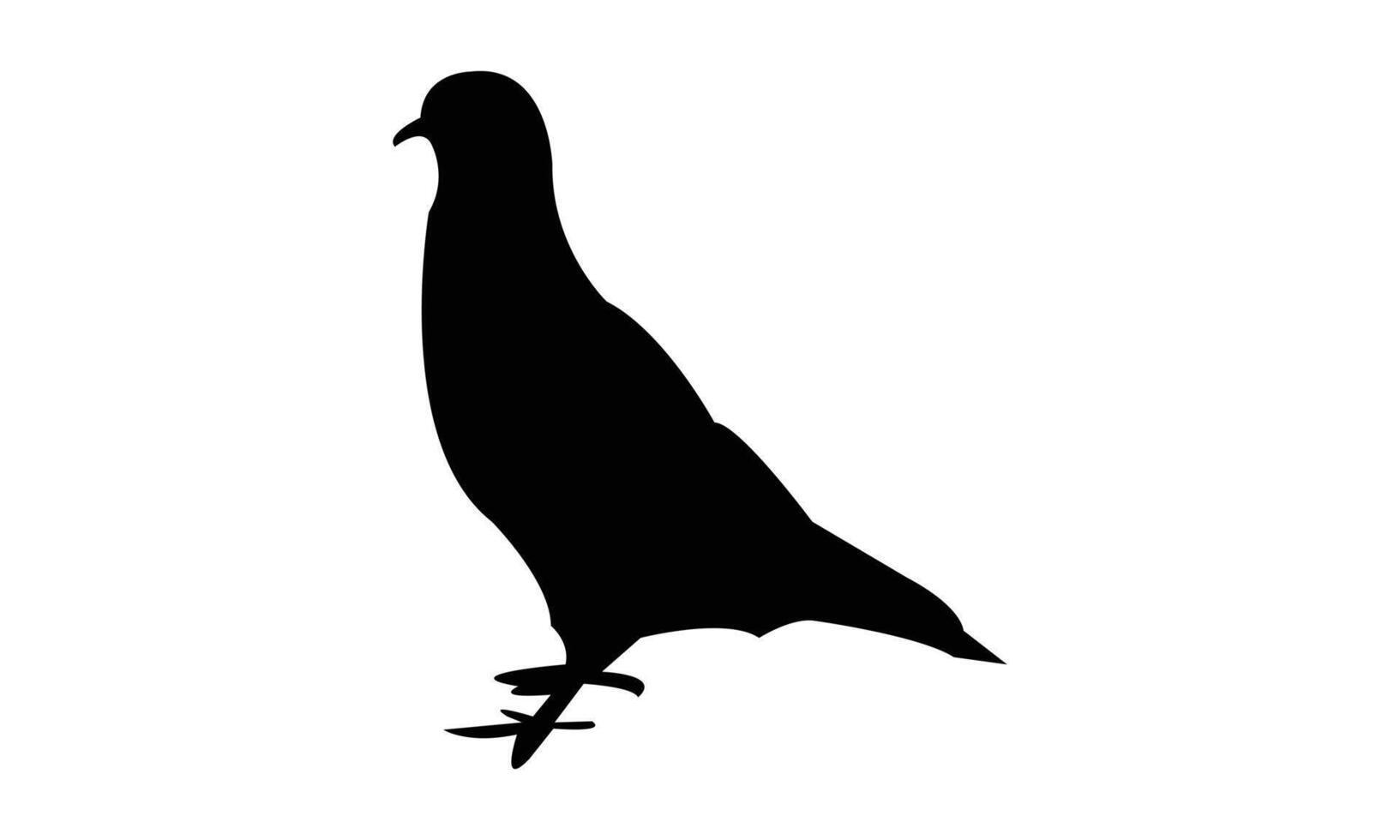 Pigeon Silhouette Design vector