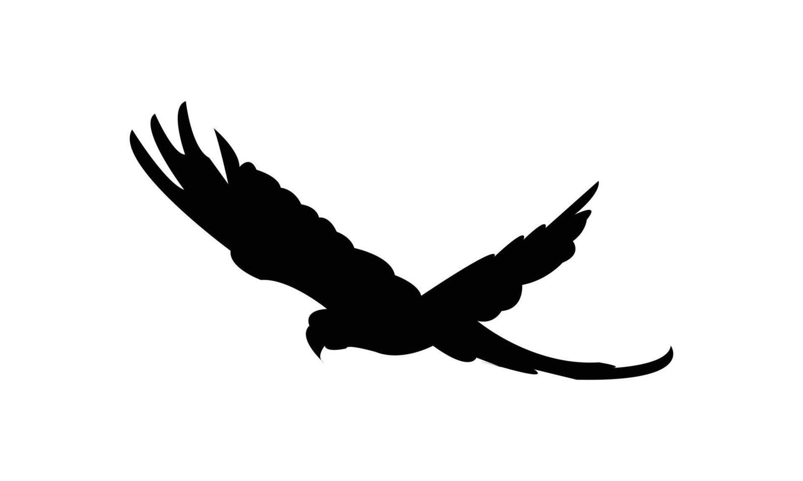 Flying Parrot Silhouette vector