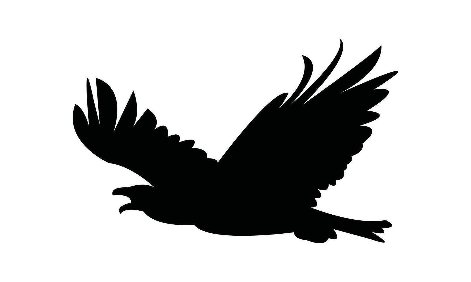 Flying Eagle Silhouette vector