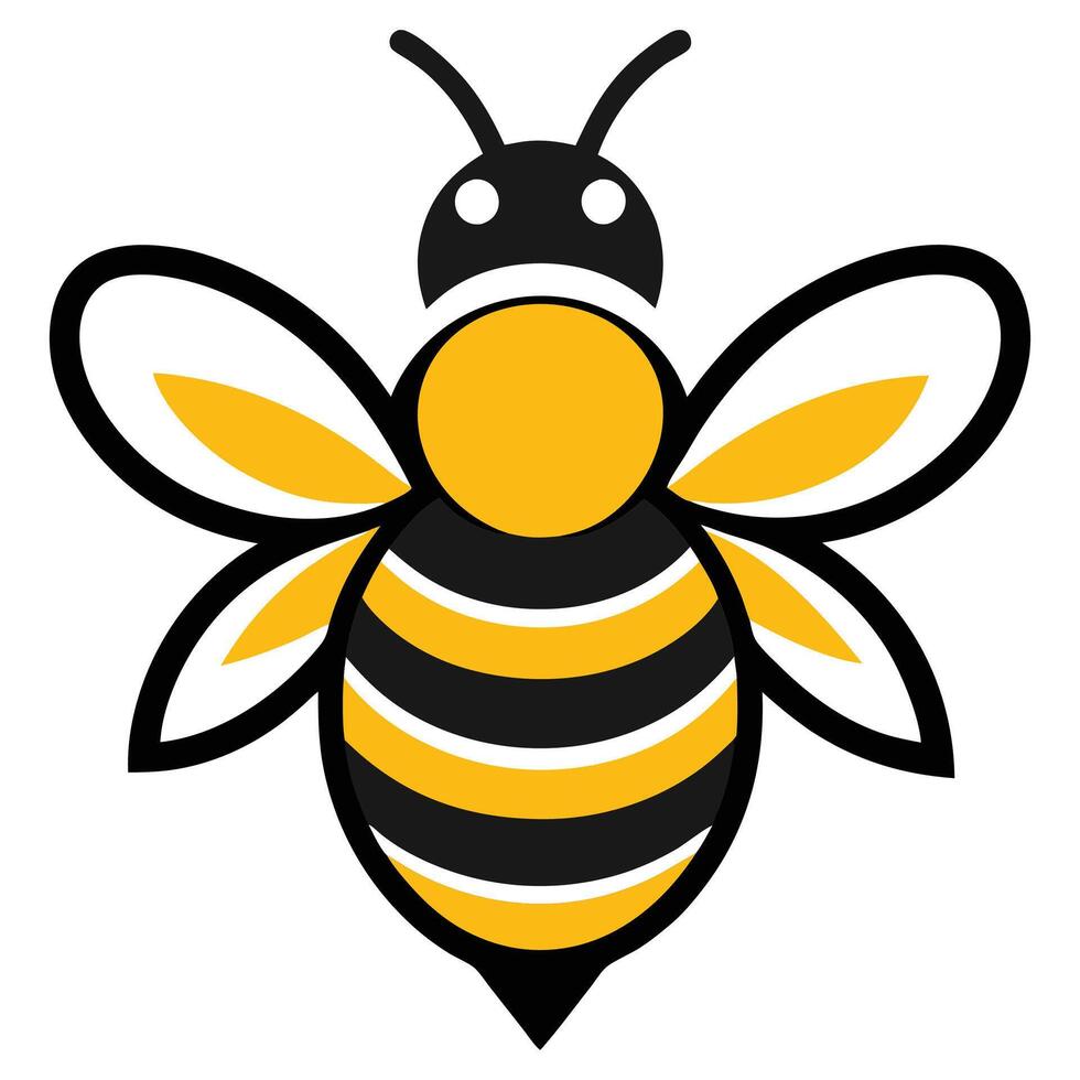 Cute Cartoon Bee Illustration vector