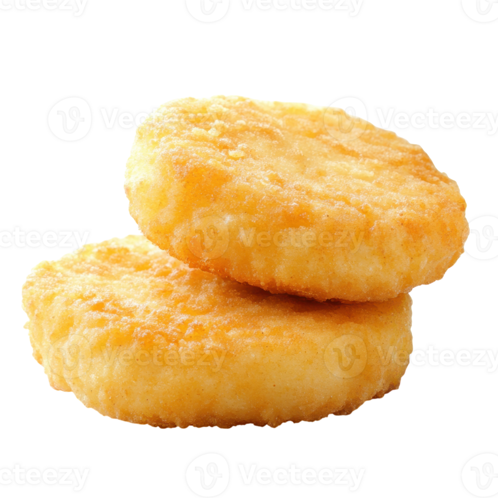 Delicious Chicken Nugget Isolated on White Background for Fast Food Menu on Transparent Background png