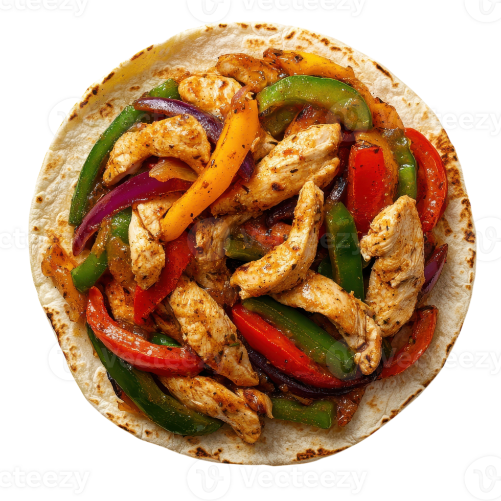Chicken Fajita Dish for Tasty Meal Ideas on Transparent Background png