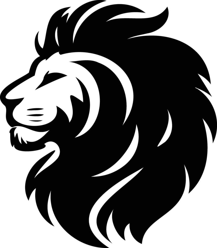 Lion head illustration vector