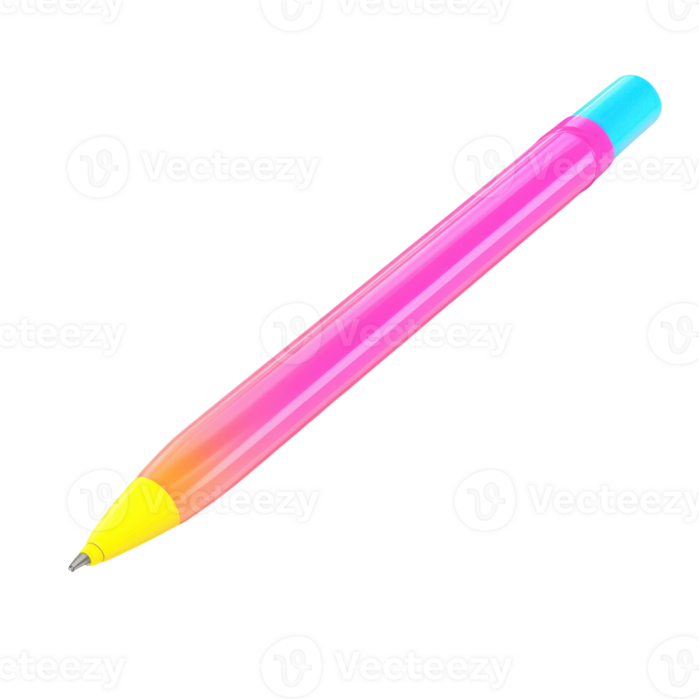 Highlighter Pen for Note Taking and Study on Transparent Background png