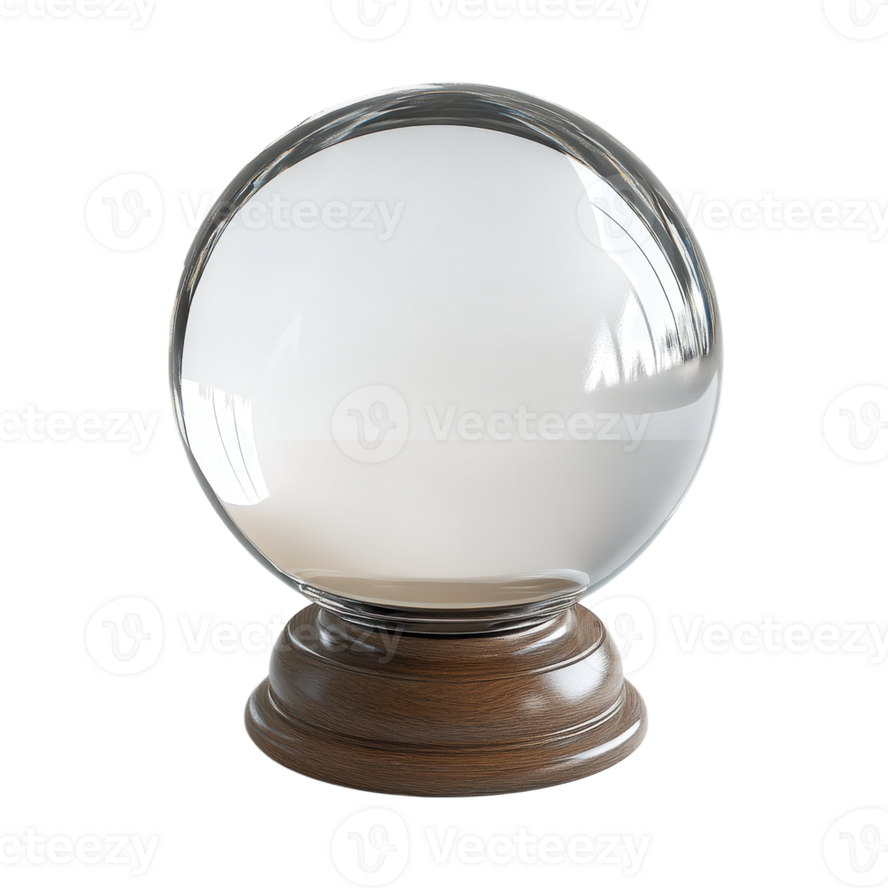 Crystal Ball for Fortune Telling and Spiritual Practices on Transparent Background png