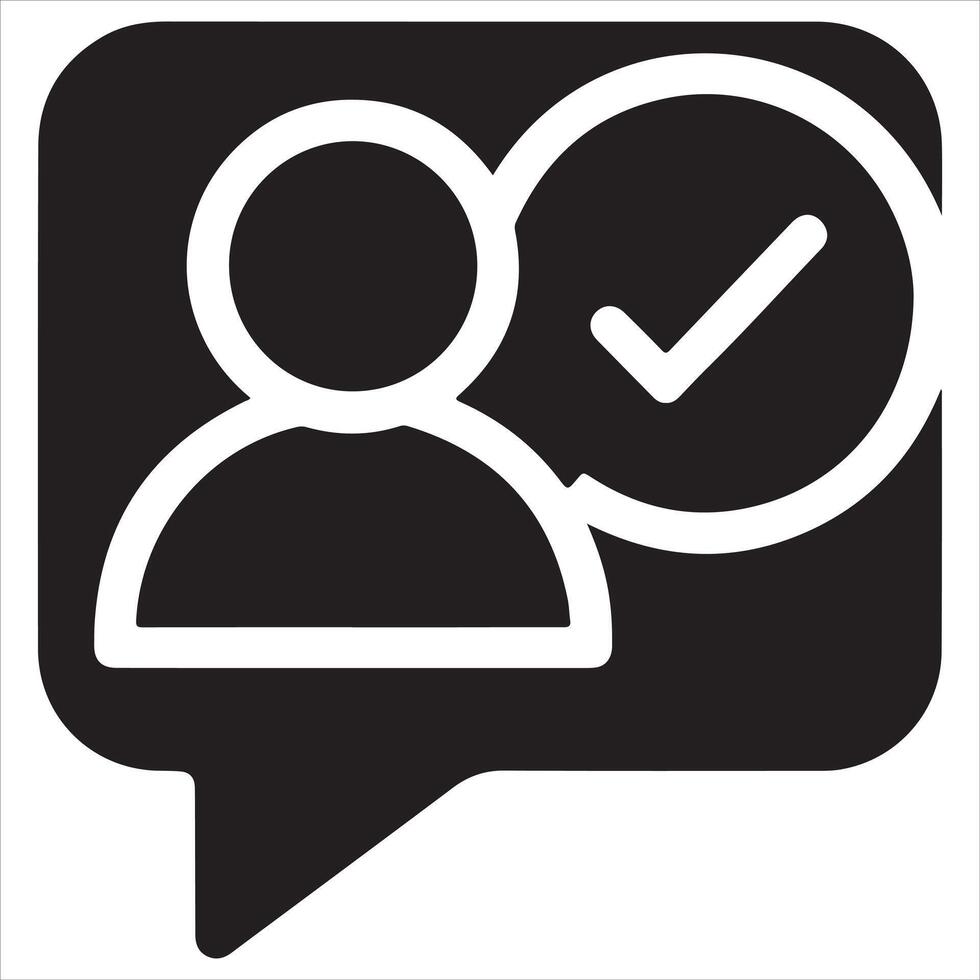 Profile approval and authentication icon vector