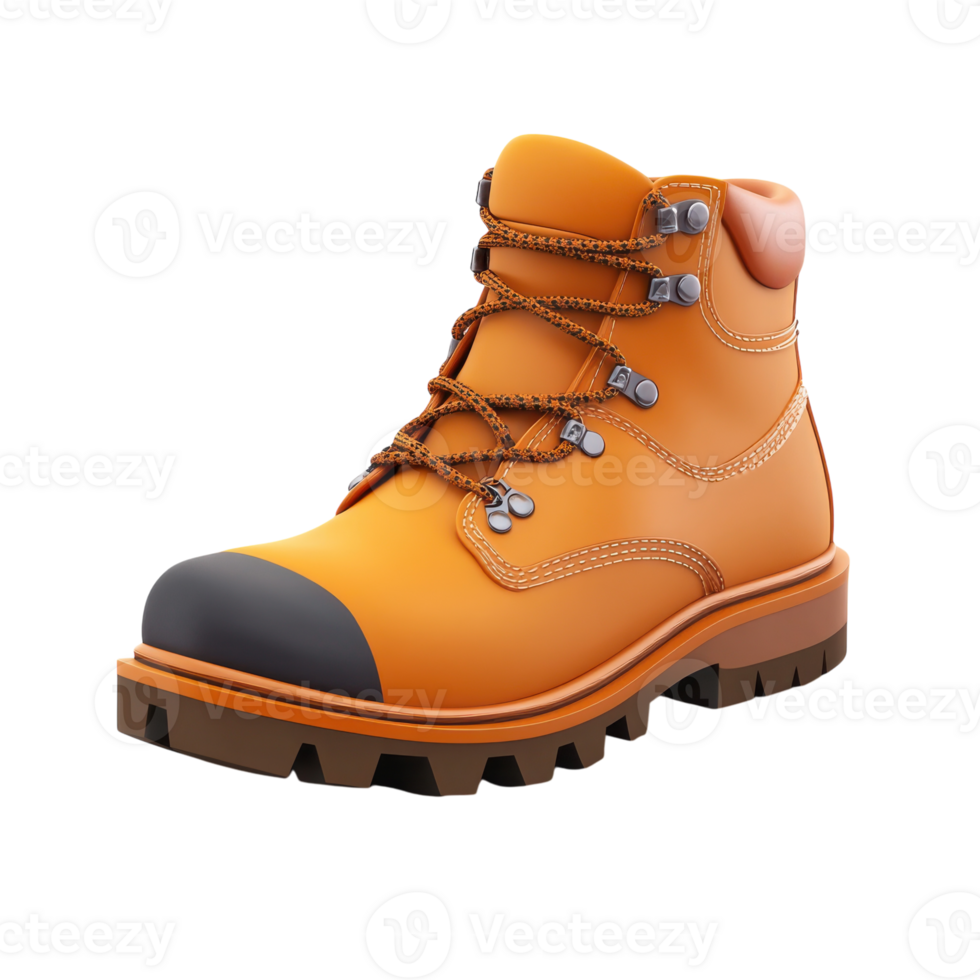 Durable Hiking Boot for Outdoor Adventures on Transparent Background png