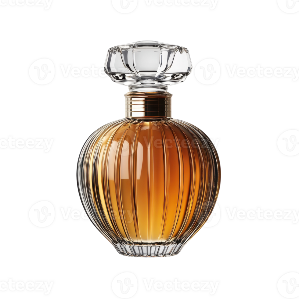 Elegant Perfume Glass Bottle Mockup for Branding and Design Presentations on transparent background png