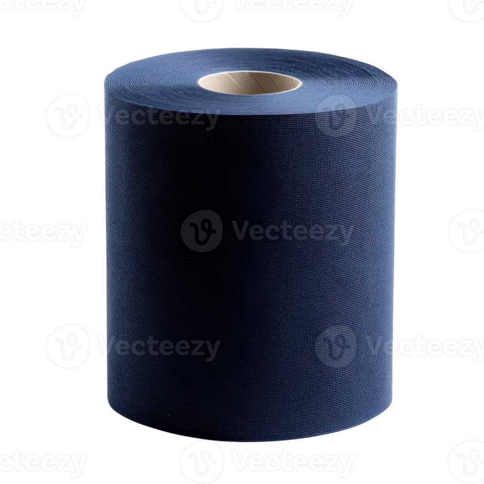 Navy Toilet Paper Isolated for Bathroom Usage and Decoration on Transparent Background png