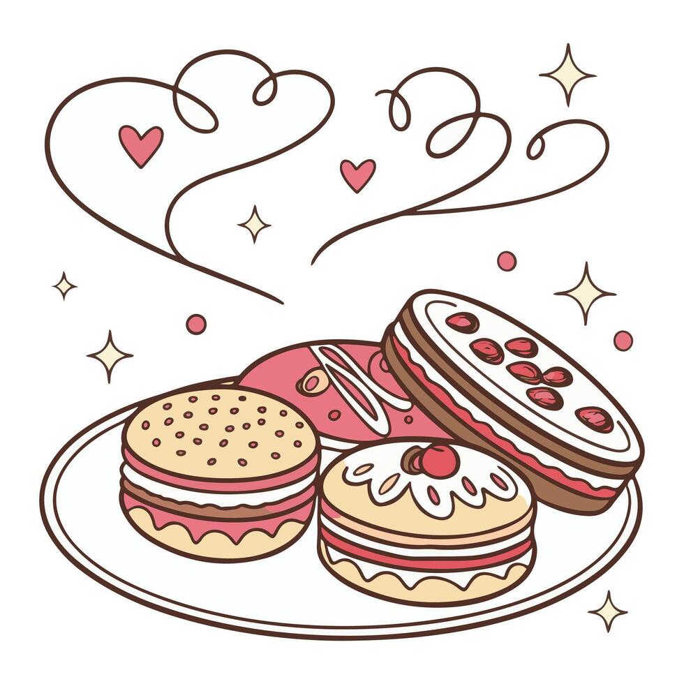 Cookie Day Emblem Design. vector