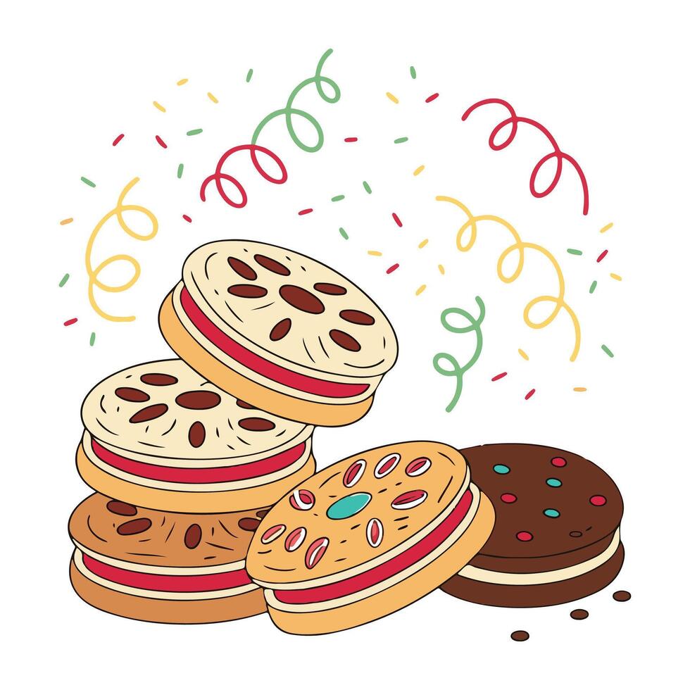 Cookie Day Character . vector