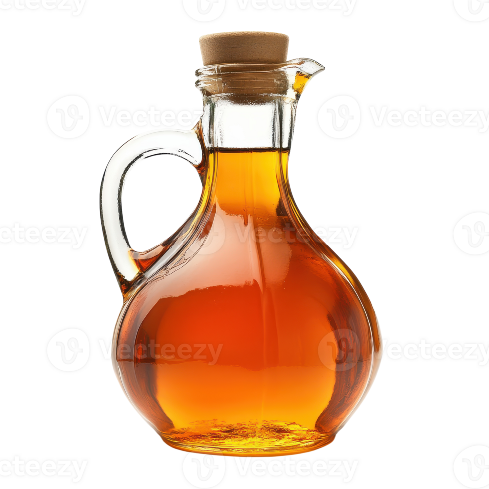 Maple Syrup in a Glass Jar for Culinary Use on Transparent Background png