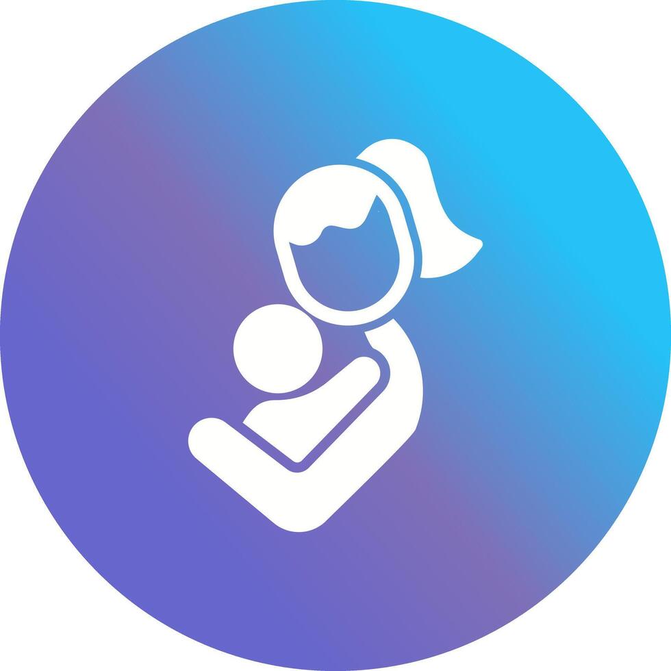 Mother and Child Icon Design vector