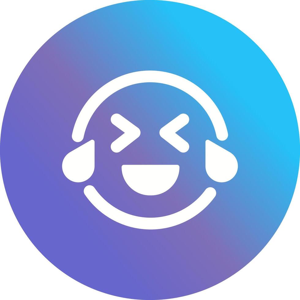Face with Tears of Joy Icon Design vector