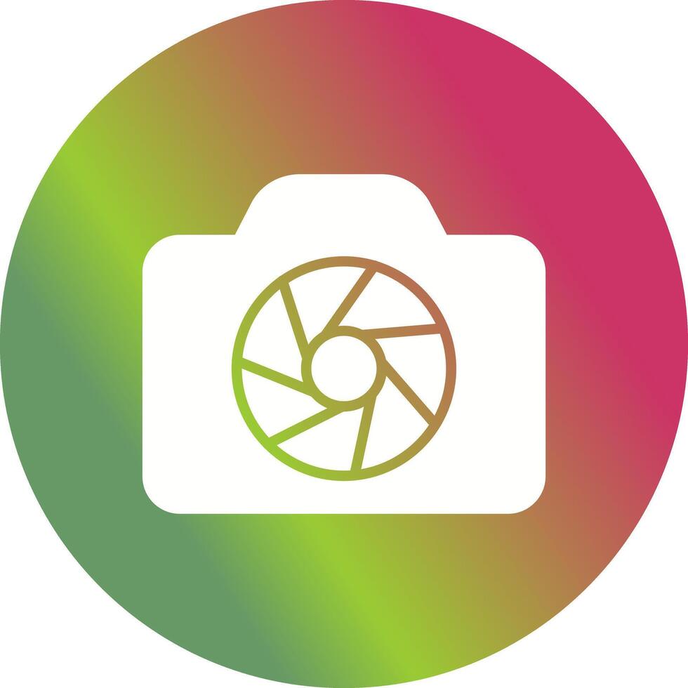 Lens Magic Icon Design vector