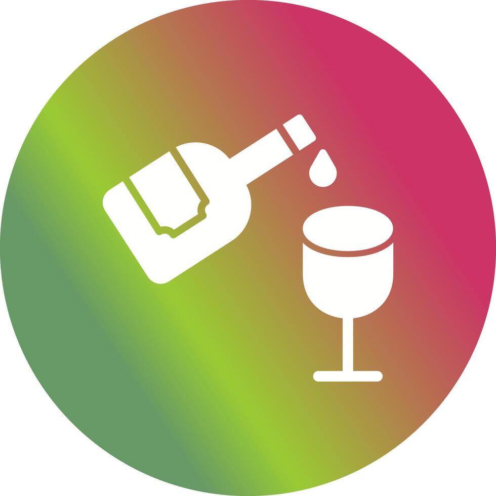 Wine Pouring Icon Design vector