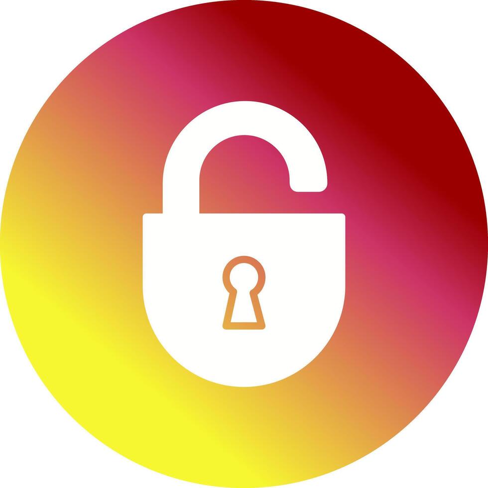 Open Lock Icon Design vector