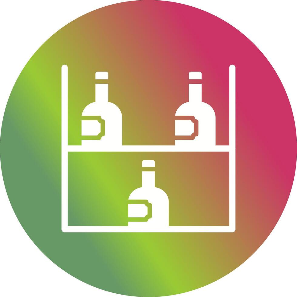 Wine Rack Icon Design vector