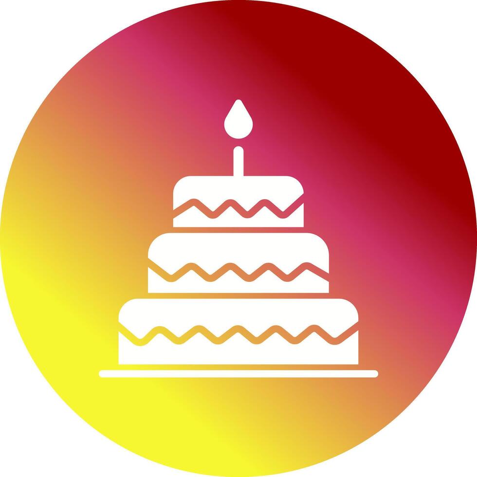 Cake Topper Icon Design vector