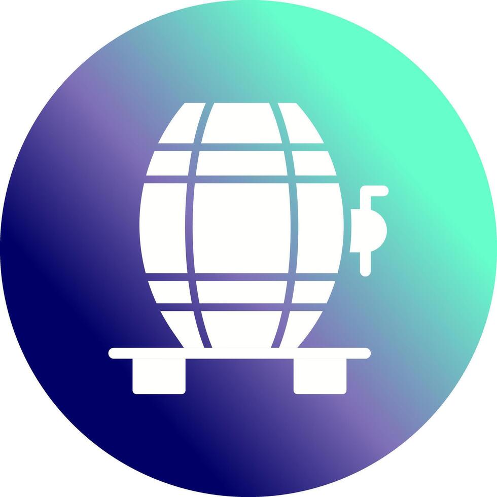 Wine Cask Icon Design vector