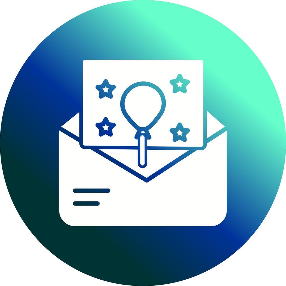 Party Invitation Icon Design vector