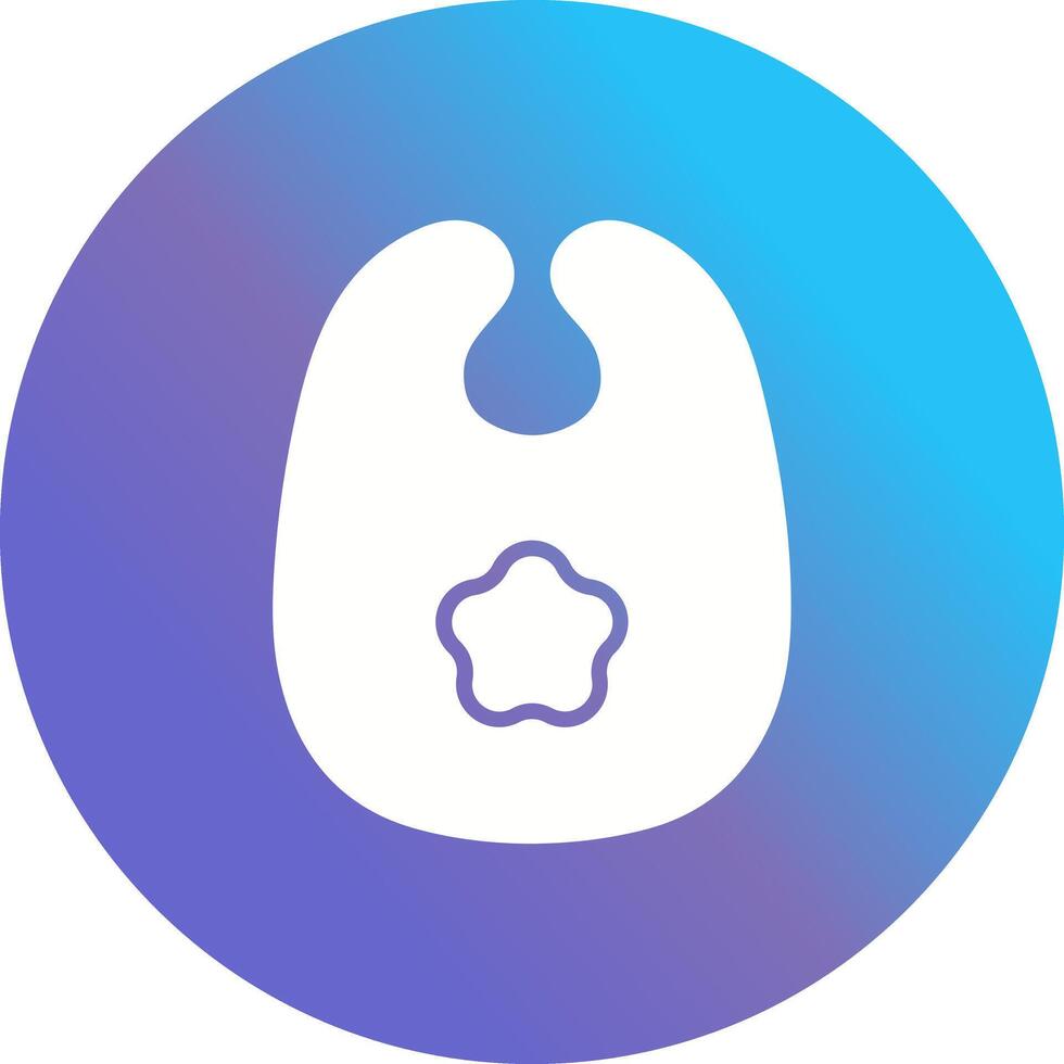 Cute Bibs Icon Design vector