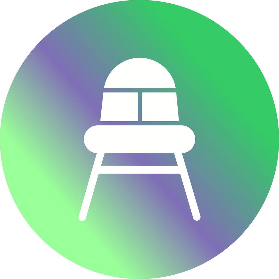 High Chair Time Icon Design vector