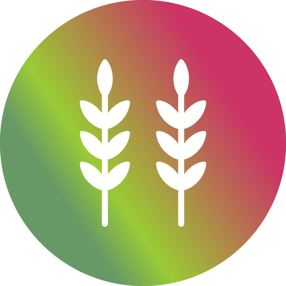 Sheaf of Rice Icon Design vector