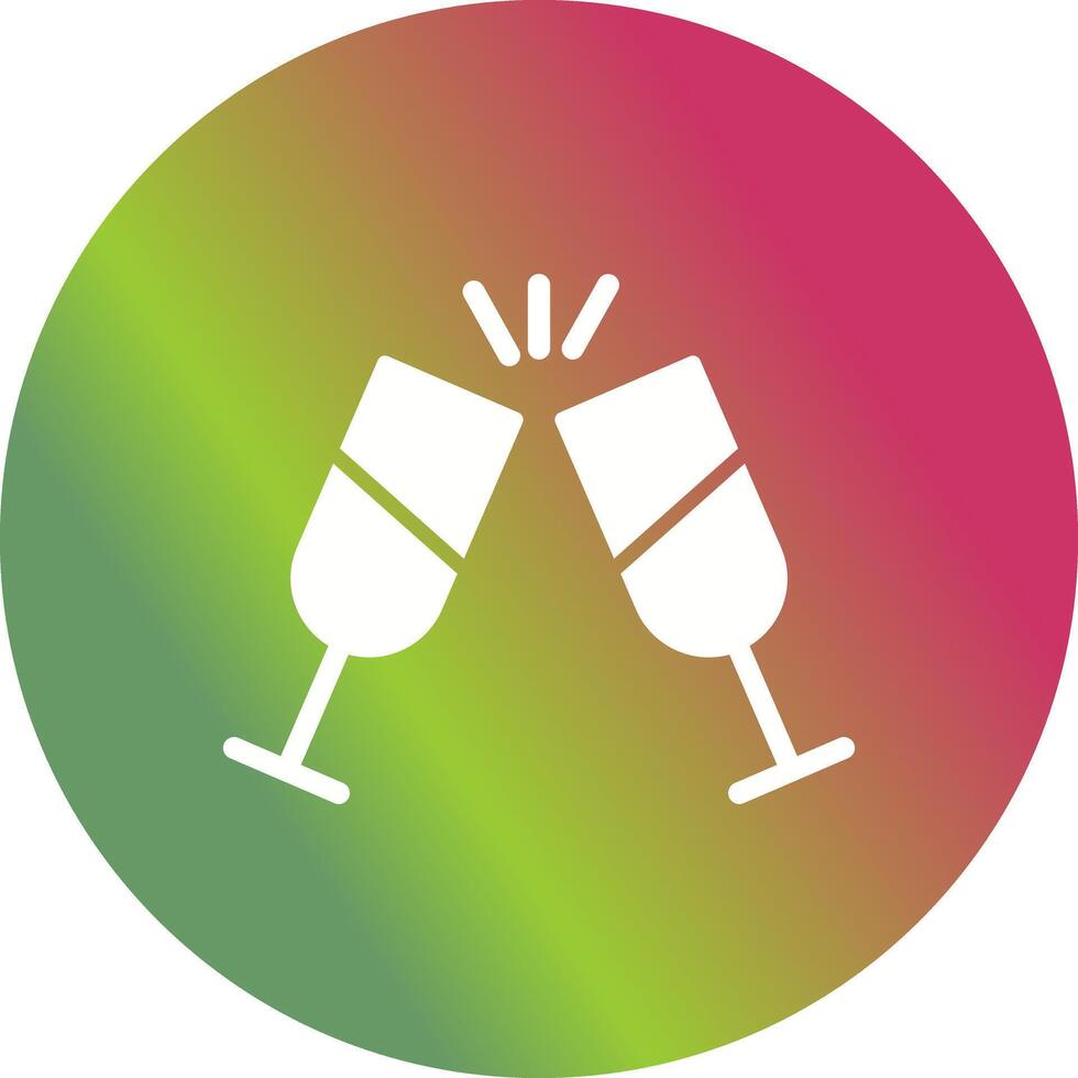 Champagne Toast Icon Design vector