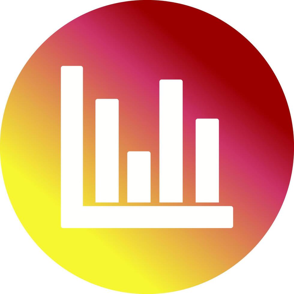Bar Chart Icon Design vector